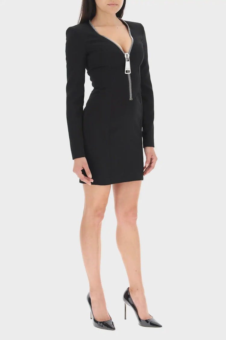 Moschino Mini Dress With Macro Zip: additional image