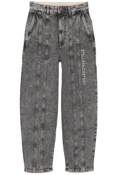 Embroidered Logo Trousers in Grey Galaxy Wash: image 1