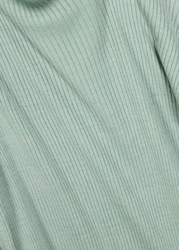 Eve mint green ribbed silk-jersey top: additional image