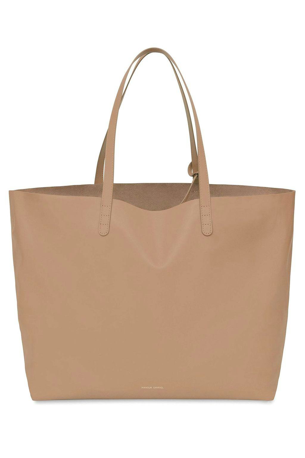 Oversized Tote in Biscotto: image 1