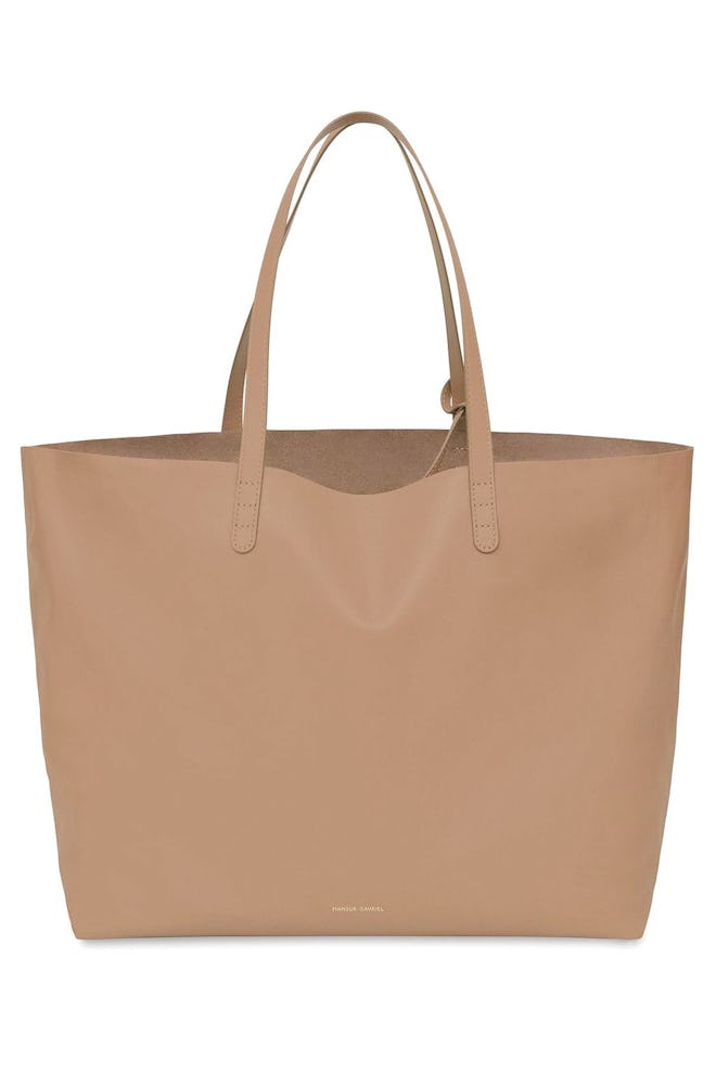 Oversized Tote in Biscotto: image 1