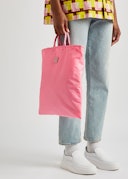 Awen Face pink ripstop shell tote: additional image