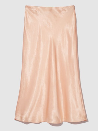 Satin Slip Midi Skirt: image 1