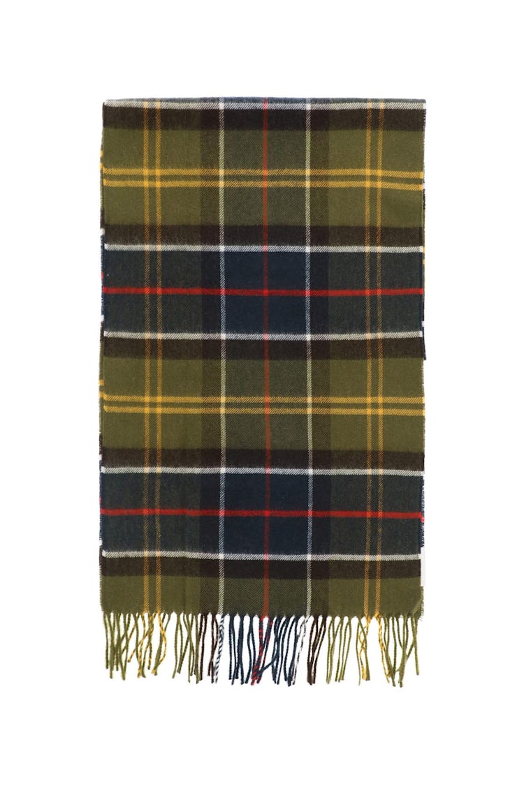 Barbour Yaxley Tartan Wool Scarf: image 1