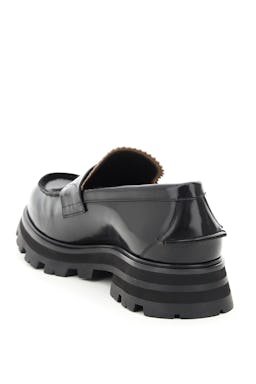 Alexander Mcqueen Brushed Leather Loafers: additional image