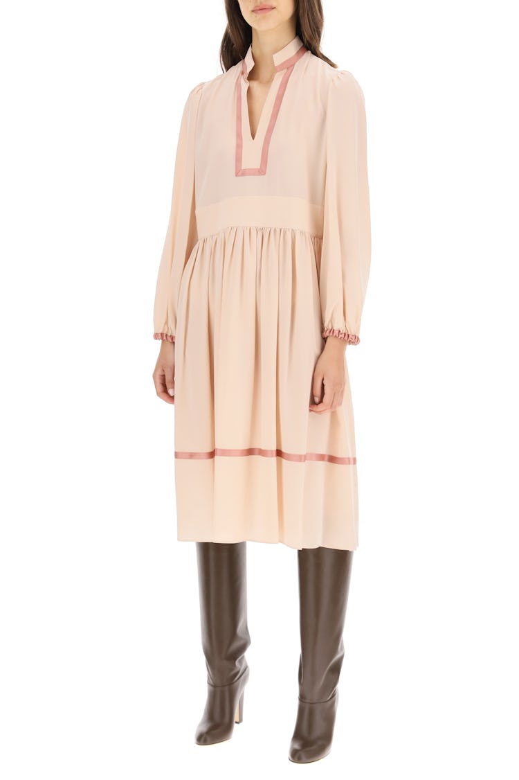 See By Chloe Silk Midi Dress: image 1