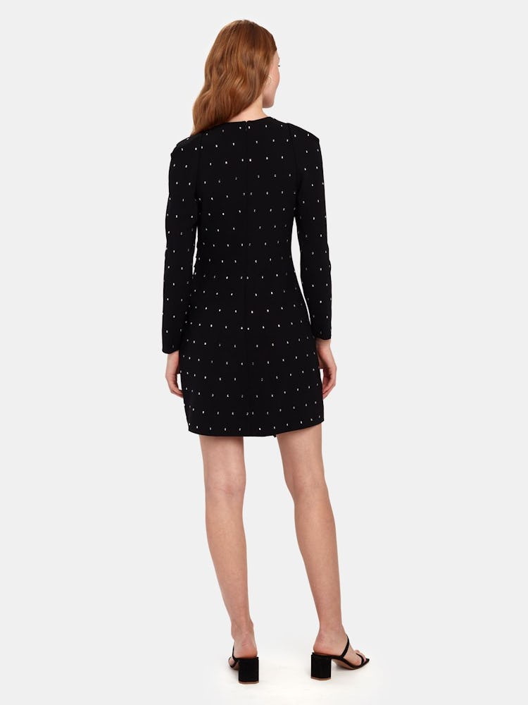 Lana Crystal Embellished Crepe Mini Dress: additional image