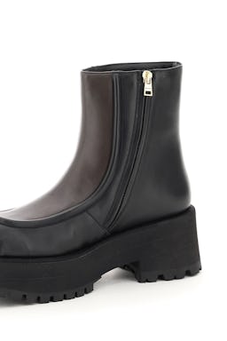 Marni Two-tone Nappa Ankle Boots: additional image