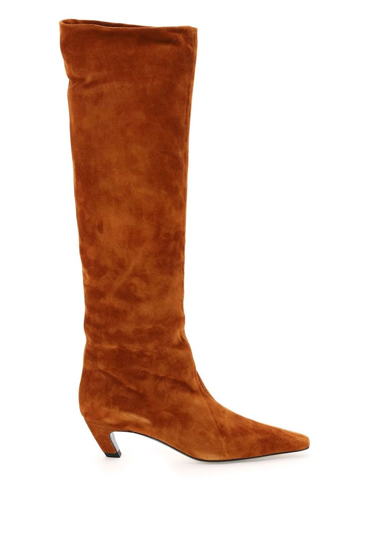 Khaite Davis Knee-high Suede Boots: image 1