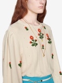 Round Neck Floral Sweater: additional image