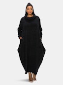 Neck Cowl Sweater Rib Dress: additional image