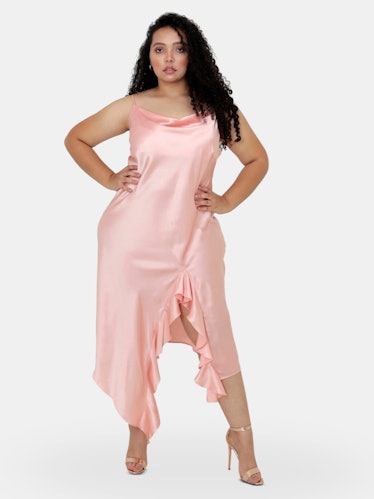 Isabella Bias Cut Slip Dress: additional image