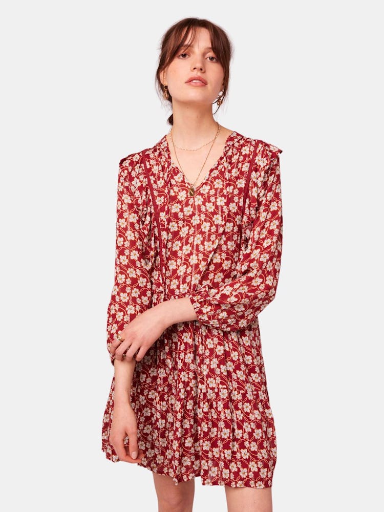 Oak St Long Sleeve Floral Mini Dress: image 1