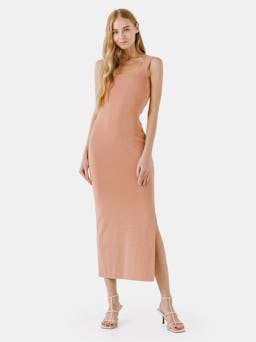 Square Neck Maxi Dress: image 1