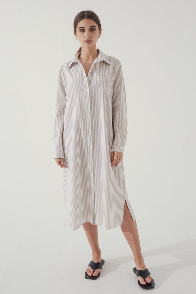 Stripe Shirt Dress: additional image