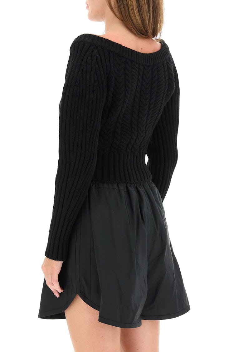 Alexander Mcqueen Short Boat Neck Cardigan: additional image