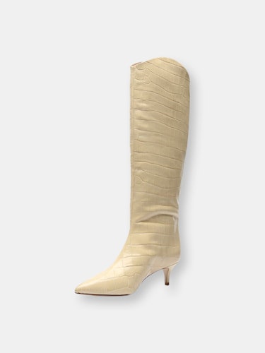 Maryana Lo Crocodile-Embossed Leather Boot: additional image