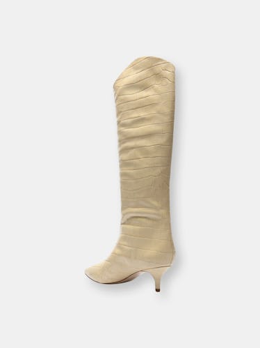 Maryana Lo Crocodile-Embossed Leather Boot: image 1