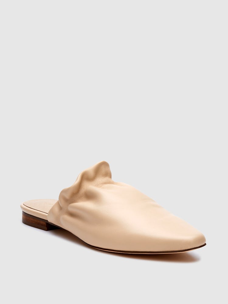 Vienna Ivory Leather Mule: image 1