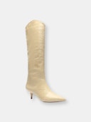 Maryana Lo Crocodile-Embossed Leather Boot: additional image