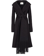 Black wool coat: image 1