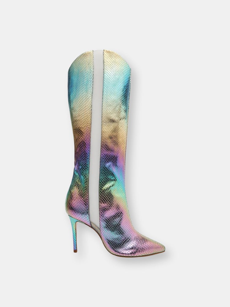 Maryana Metallic Leather Boot: image 1