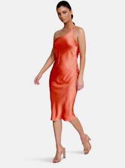 Anya Midi Dress | Apricot: image 1