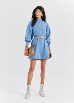 Mockneck Sweatshirt Dress: additional image