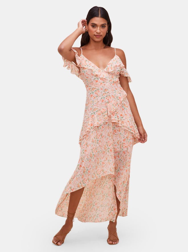 Pemberley Flutter Sleeve Maxi Dress: image 1