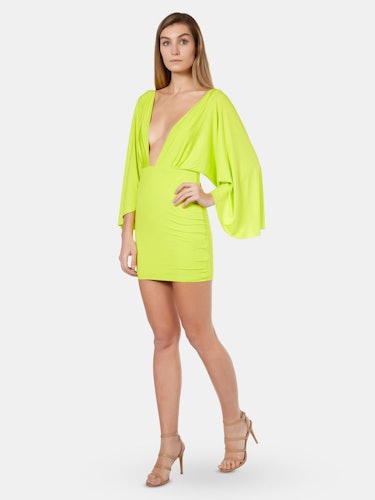 Plunge Wing Jersey Dress: additional image