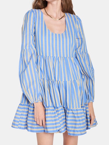 Alanna Striped Tiered Dress: additional image