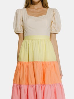 Color Block Midi Dress: additional image