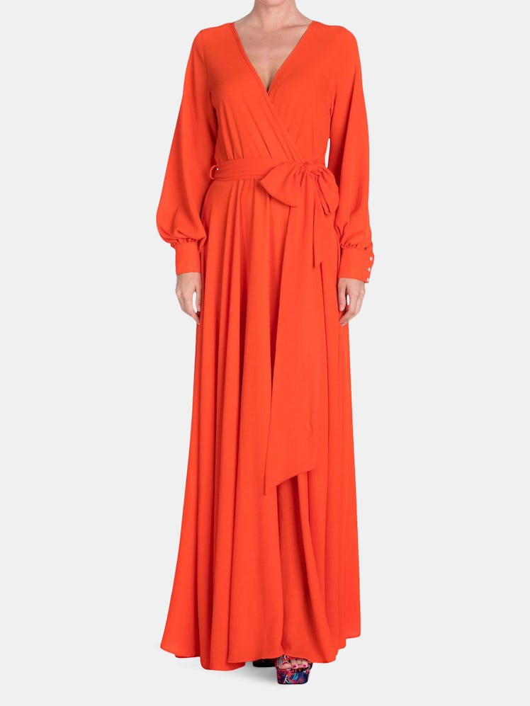 LilyPad Maxi Dress - Flame: image 1