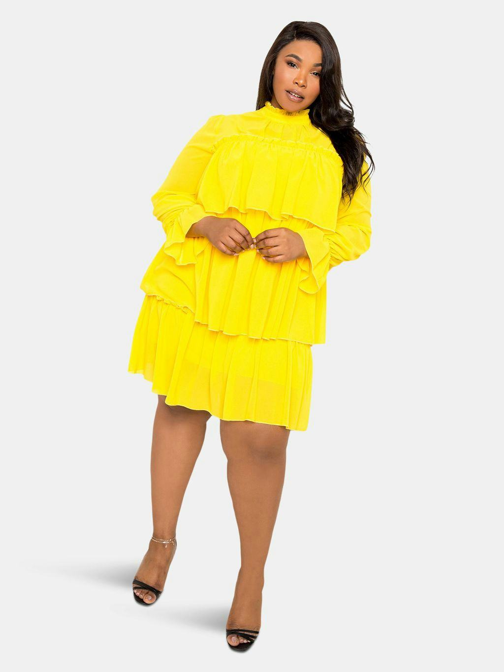 Tiered Mini Dress: image 1