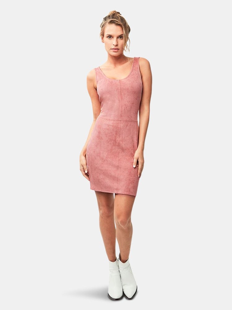 Justine Vegan Leather Dress: image 1