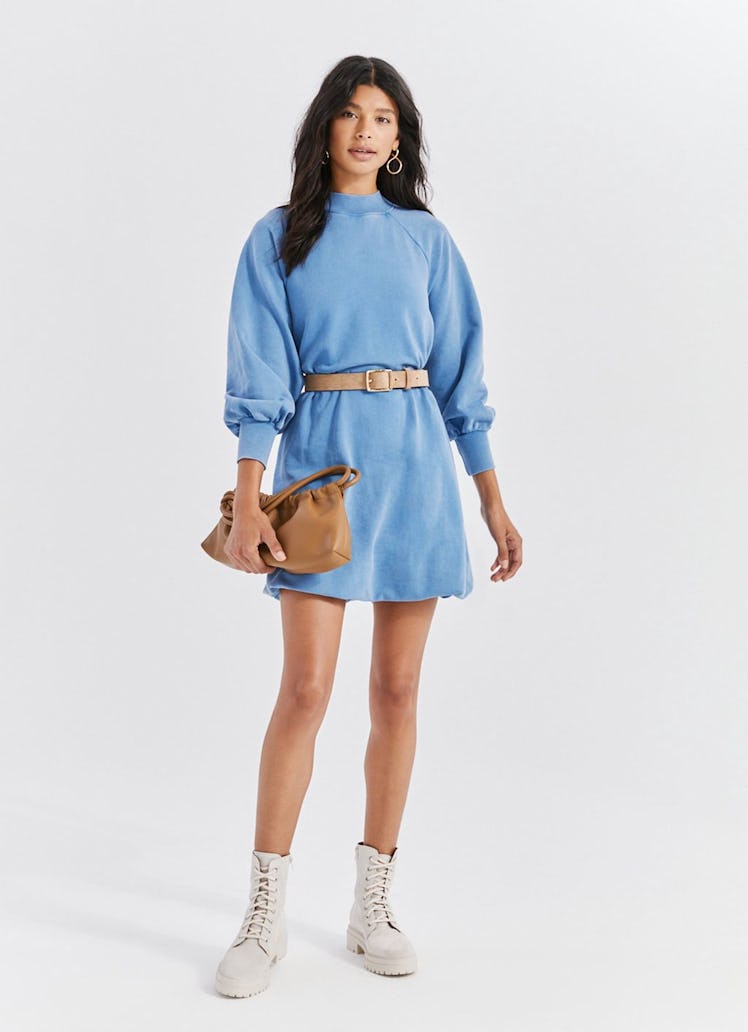 Mockneck Sweatshirt Dress: image 1