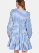 Alanna Striped Tiered Dress: additional image