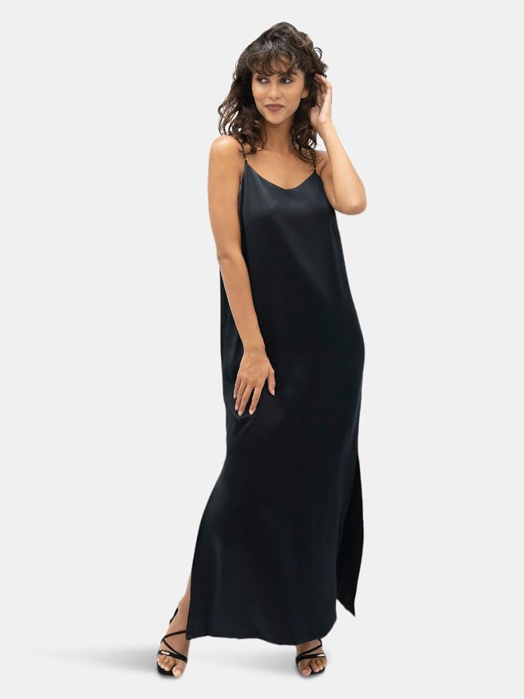Calabar Silk Slip Dress: additional image