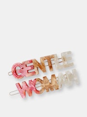 Gentlewoman’s Agreement™ Hair Clip Set in Coral: image 1