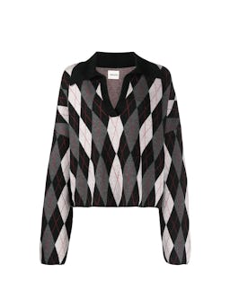 Noelle Argyle Collar Sweater: additional image