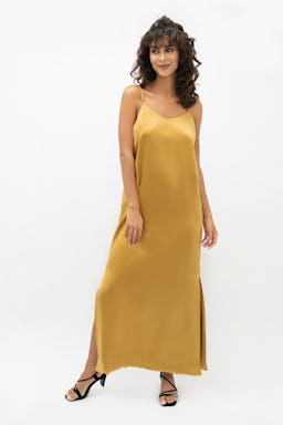 Calabar Silk Slip Dress: image 1