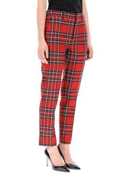 Red Valentino Plaid Wool Trousers: additional image