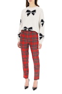 Red Valentino Plaid Wool Trousers: additional image