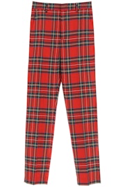 Red Valentino Plaid Wool Trousers: image 1