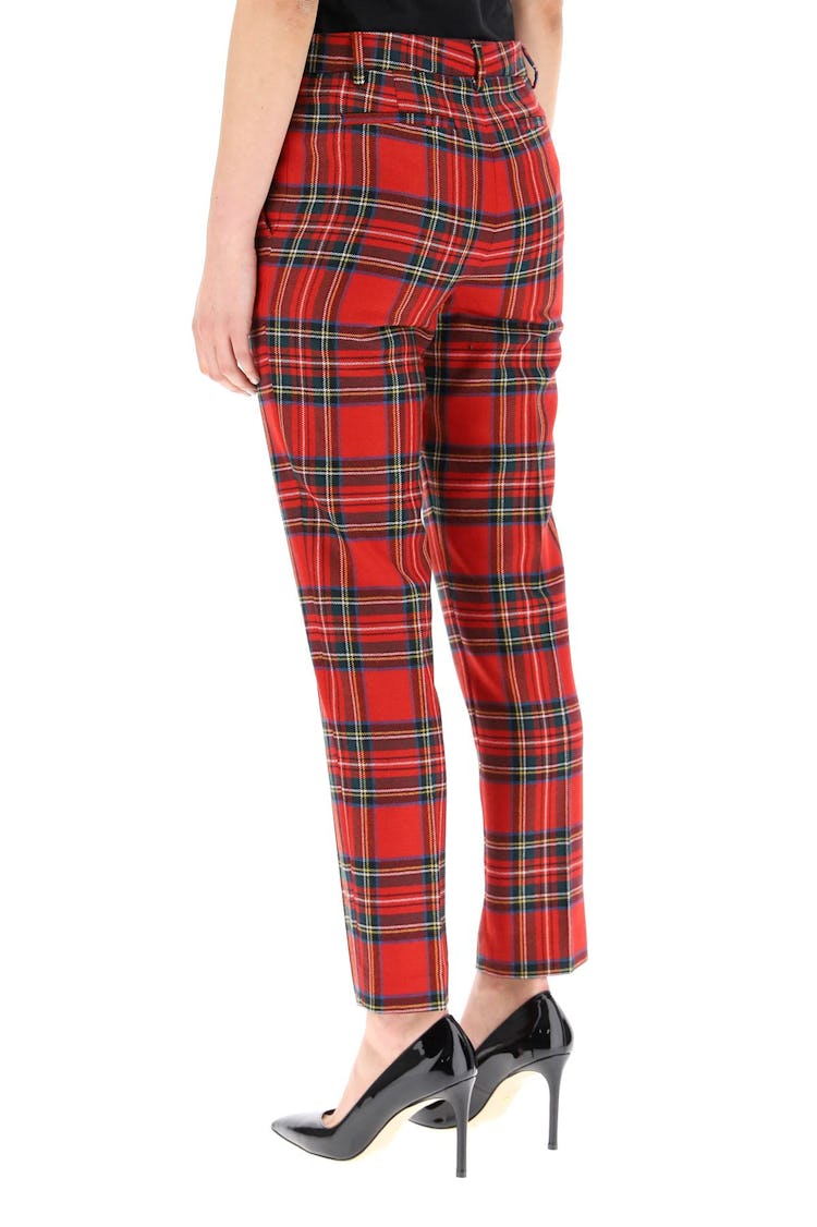 Red Valentino Plaid Wool Trousers: additional image