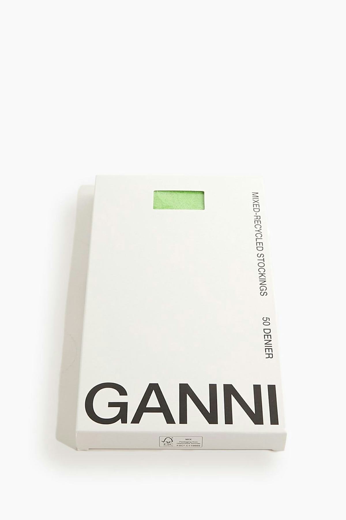 Lace Tights in Flash Green: image 1