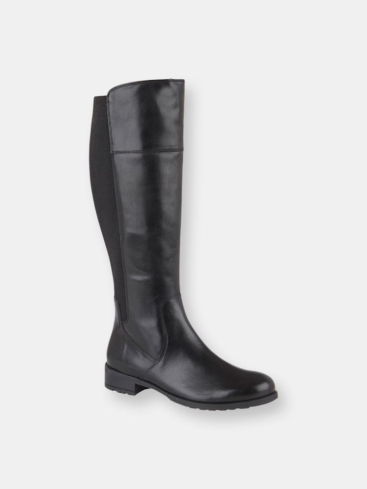 Cipriata Womens/Ladies Silvia Leather High Leg Boots (Black): additional image