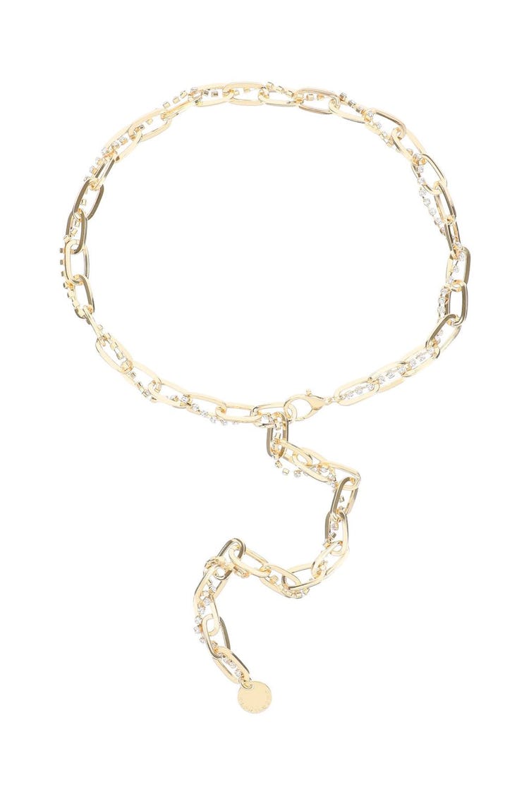 B Low The Belt Isla Chain Belt With Crystals: image 1