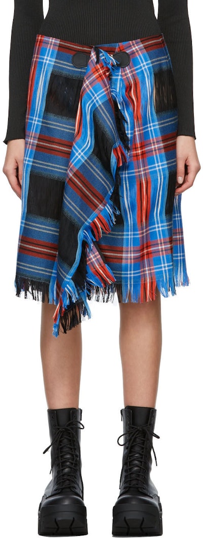 Multicolor Honey Drape Skirt: image 1