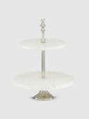 Two Tiered Terrazzo Serving Tray: image 1
